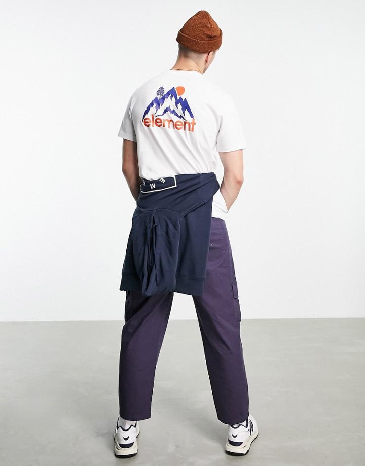 Element Goletta Back Print T-shirt In White