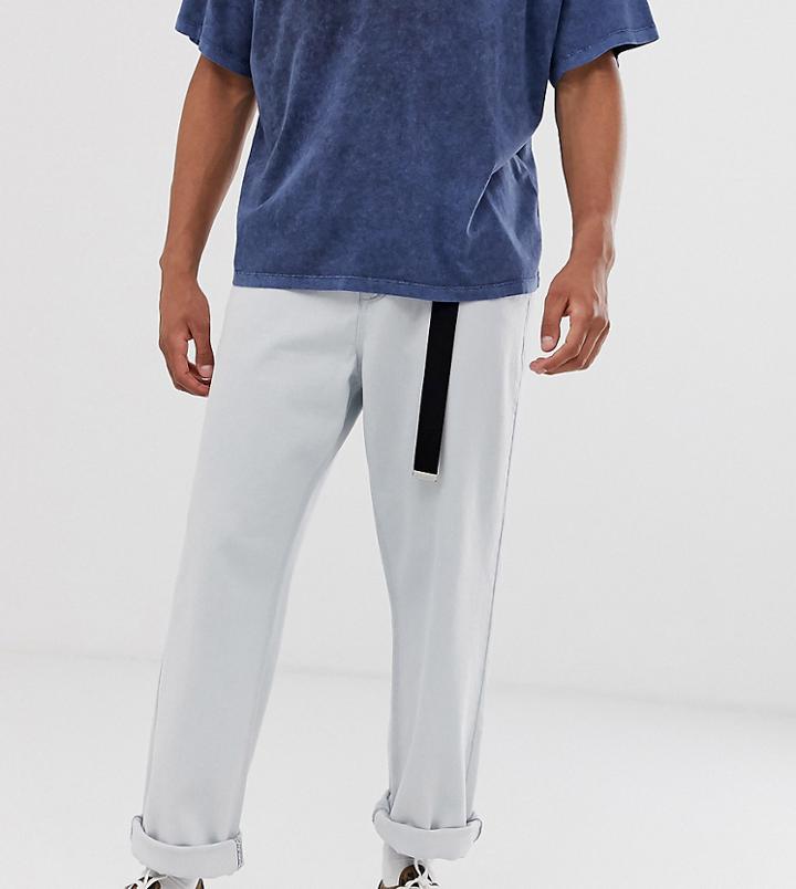 Noak Wide Fit Jeans In Mid Wash Blue