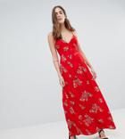 Parisian Tall Floral Cami Maxi Dress - Red