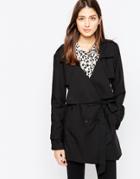 Brave Soul Belted Trench - Black