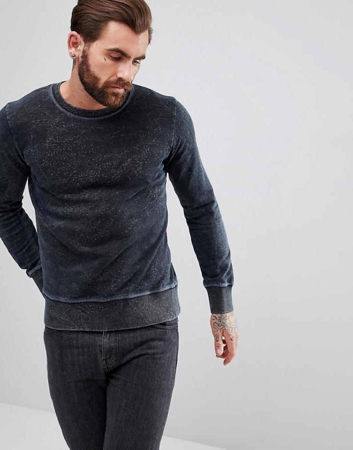 Nudie Jeans Co Sven Blackened Indigo Sweater - Black