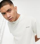 Collusion Oversized T-shirt With Logo Print In Ecru-white