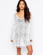 Anmol Crochet Beach Dress - White