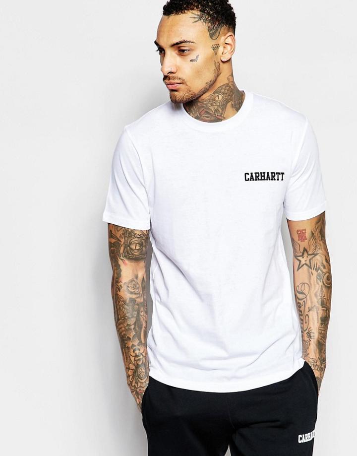 Carhartt Wip College Script T-shirt - White