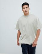 Asos Design Oversized Turtleneck T-shirt - Green