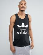 Adidas Originals Trefoil Logo Tank In Black Bk7104 - Black