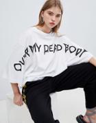 Cheap Monday Boxy Logo T-shirt - White