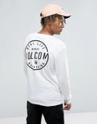 Volcom Long Sleeve T-shirt With Back Print - White