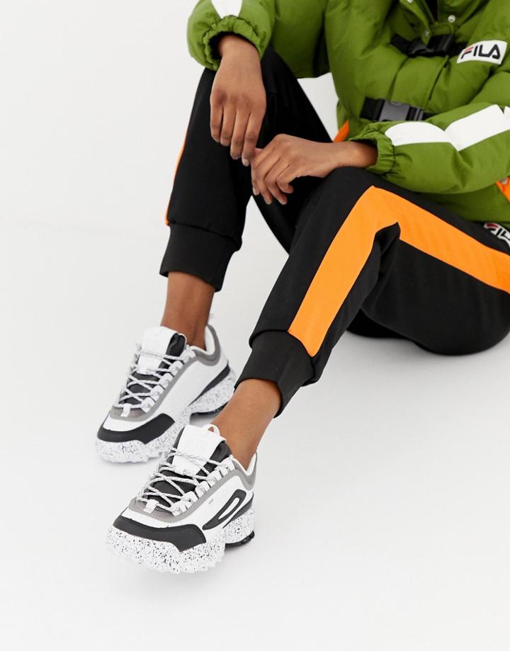 Fila X Liam Hodges White And Black Disruptor Ml3 Sneakers - Black