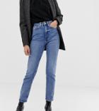 Weekday High Waist Slim Straight Leg Case Jeans-blue