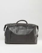 Sandqvist Jordan Leather Carryall Bag In Black - Black