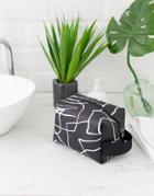 Asos Design Large Toiletry Bag In Abstract Print
