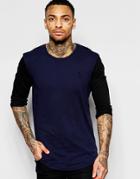Religion Exclusive Long Sleeve Top With Contrast Sleeves