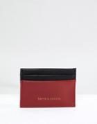 Smith And Canova Leather Card Holder - Red