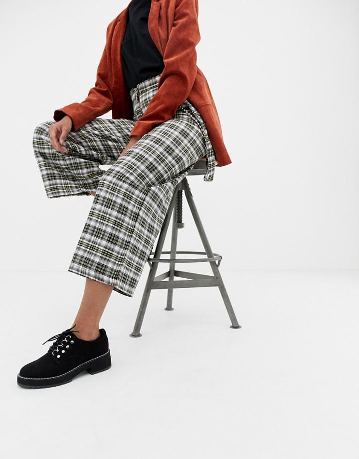 Asos Design Mumford Chunky Hiker Flat Shoes - Black