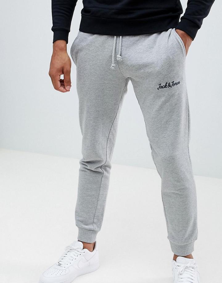 Jack & Jones Originals Joggers In Slim Fit - Gray