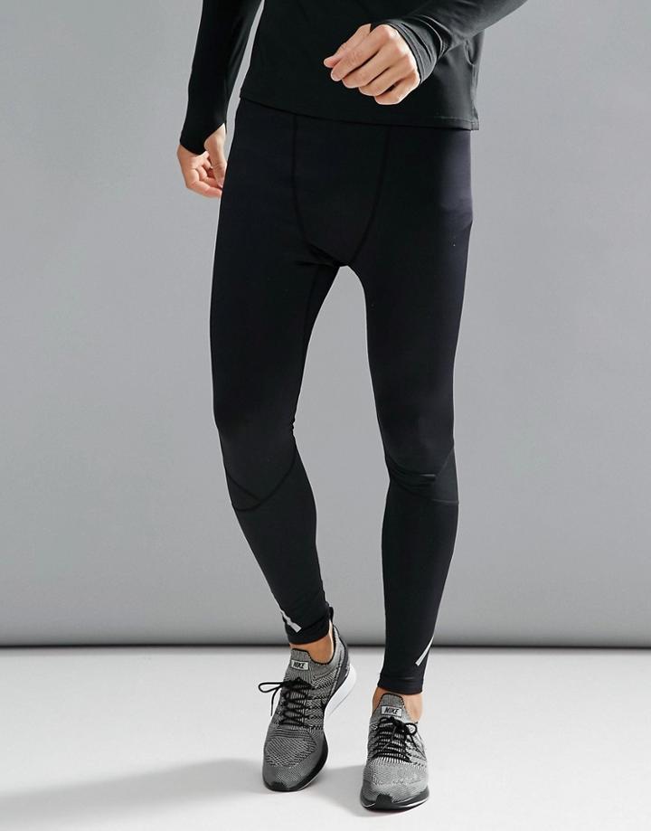 Yourturn Active Tights In Black - Black