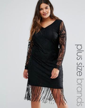 Juna Rose Plus Bovie Lace Dress - Black