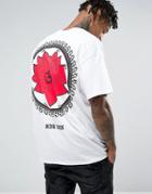 Hnr Ldn Oversized Lotus Back Print T-shirt - White
