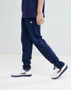 Fila Vintage Track Joggers With Poppers In Navy - Navy