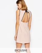 Reclaimed Vintage X Liquid Lunch Open Back Dress - Pink