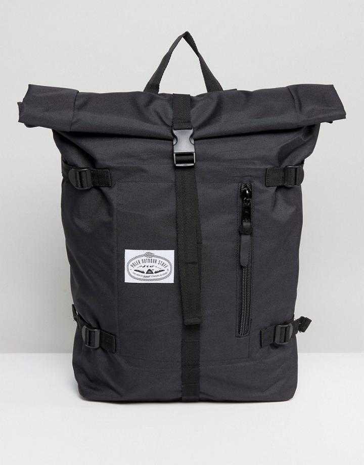 Poler Classic Rolltop Backpack In Black - Black