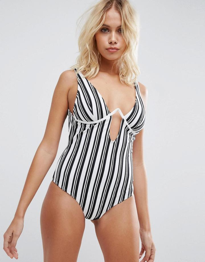 Minkpink Stripes Swimsuit - Multi
