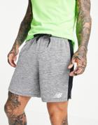New Balance Training Lightweight Knit Shorts In Gray-grey
