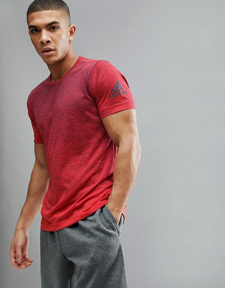 Adidas Training Freelift Gradient T-shirt In Red Cw3438 - Red