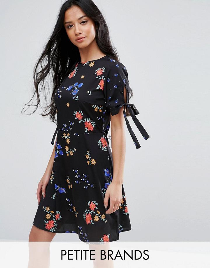 New Look Petite Floral Shift Dress - Multi