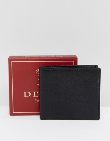 Dents Leather Wallet In Black - Black