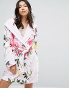 B By Ted Baker Citrus Bloom Short Robe - Pink