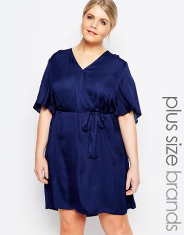 Carmakoma Wrap Dress - Navy