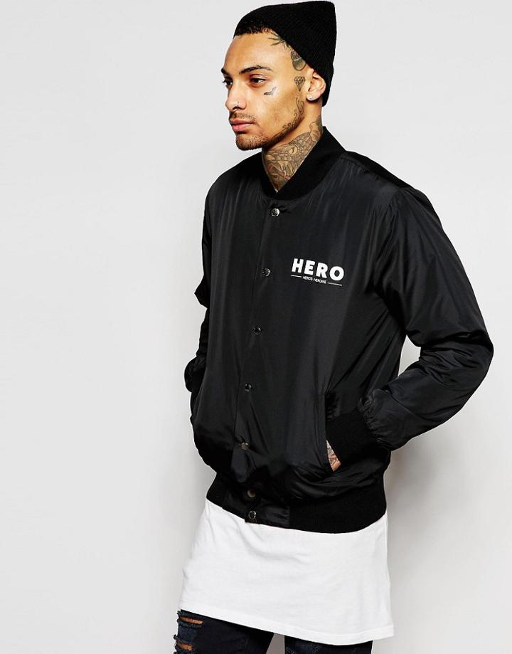Heros Heroine Bomber Jacket - Black