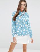 Ymc Patterned Shirt - Powder Blue