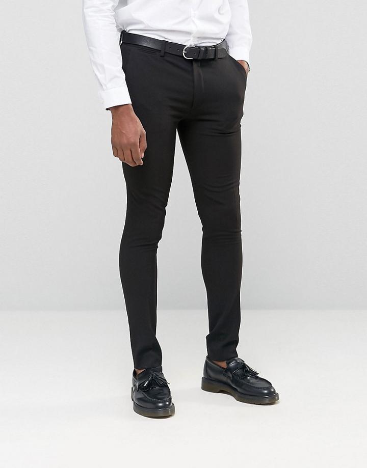 Asos Super Skinny Suit Pants - Black