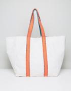 Asos Lifestyle Oversized Color Block Shopper Bag - Multi