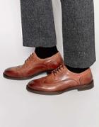 Selected Homme Marc Brogue Shoes - Brown