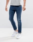 Only & Sons Slim Fit Stretch Jeans In Medium Blue Wash - Blue