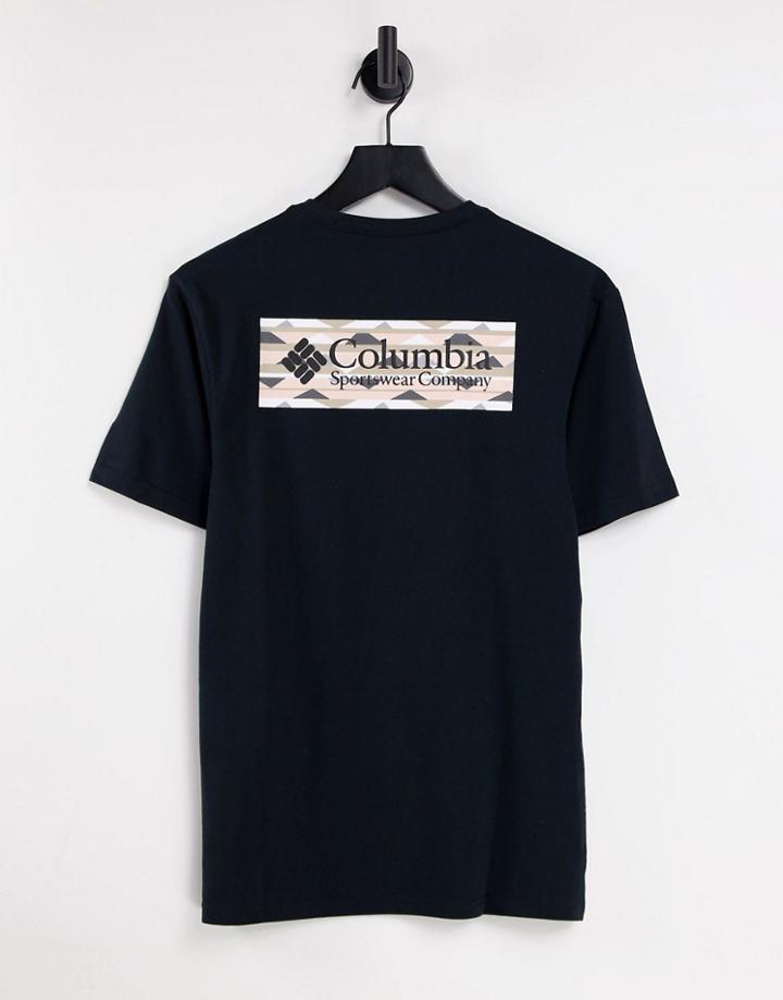 Columbia North Cascades Back Print T-shirt In Black
