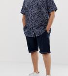 Duke King Size Chino Short With Stretch In Navy - Navy