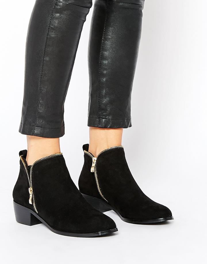 Asos Adder Ankle Boots - Black
