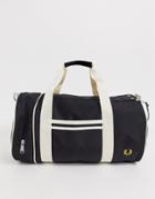 Fred Perry Twin Tipped Barrel Bag-black