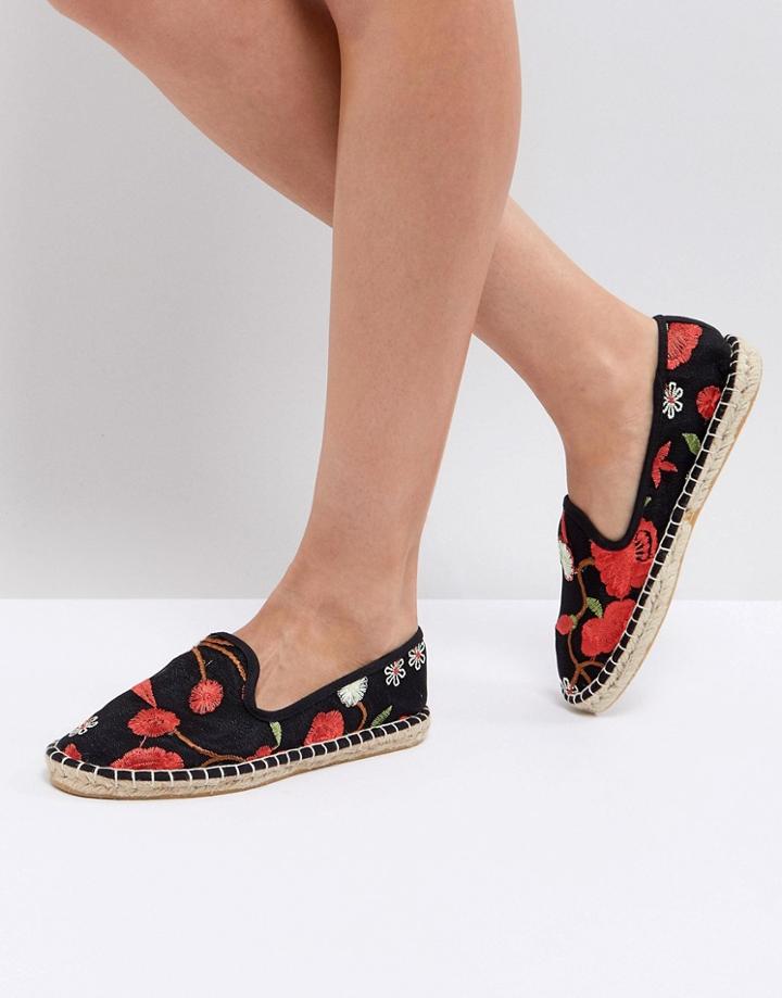 Asos Janie Embroidery Espadrilles - Multi