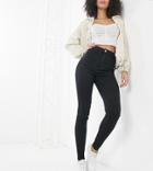 Missguided Tall Vice Skinny Jean With Belt Loops In Black