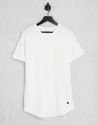 Jack & Jones Essentials Longline T-shirt With Curved Hem In White - Part Of A Set