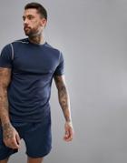 New Look Sport T-shirt In Navy - Navy