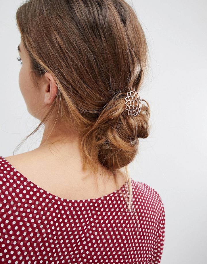 Orelia Rose Gold Crown Chakra Hair Clip - Gold