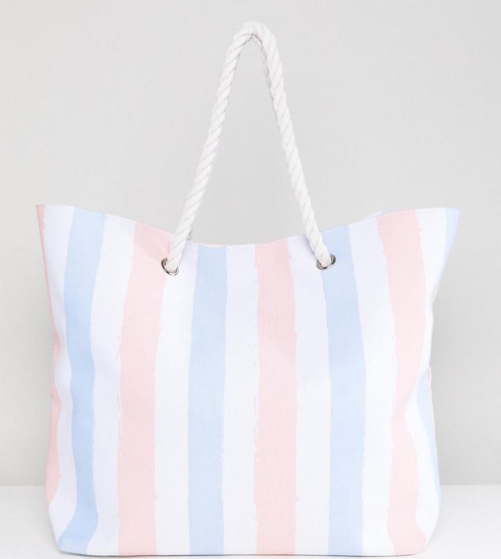 South Beach Stripe Beach Bag - Multi