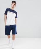 Tommy Hilfiger Icon Lounge Set Shorts & T-shirt In Navy/white - Navy